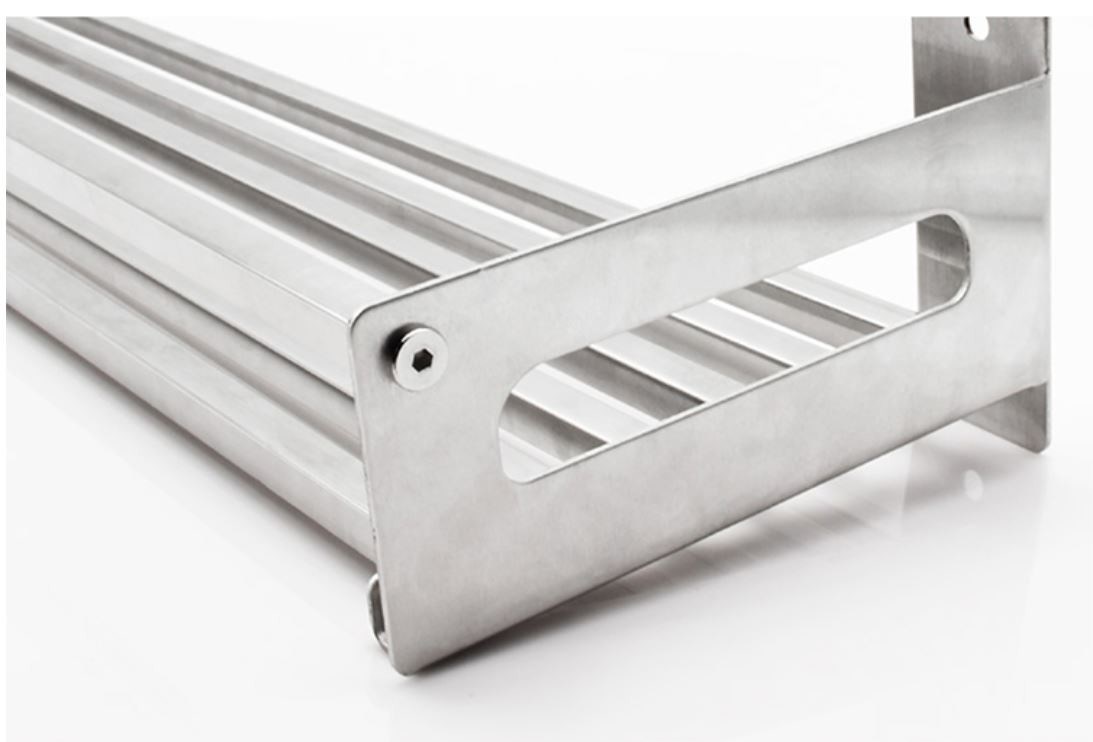 Kitchen Counter Top Stainless Steel Wall Spice Rack No Drilling Installation