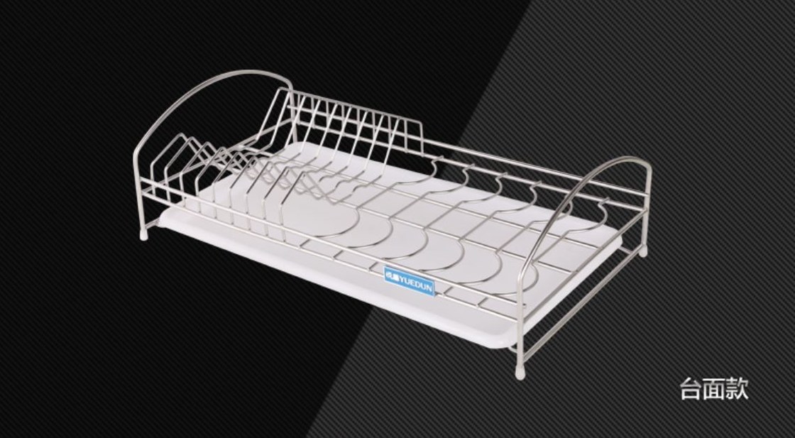 Kitchen Wall Mounted Dish Drying Shelf 304 Stainless Steel Sliver Color