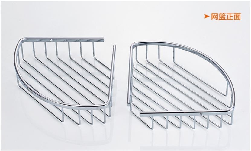 Corner Tension Adjustable Bathroom Storage Rack Drill - Free Reusable
