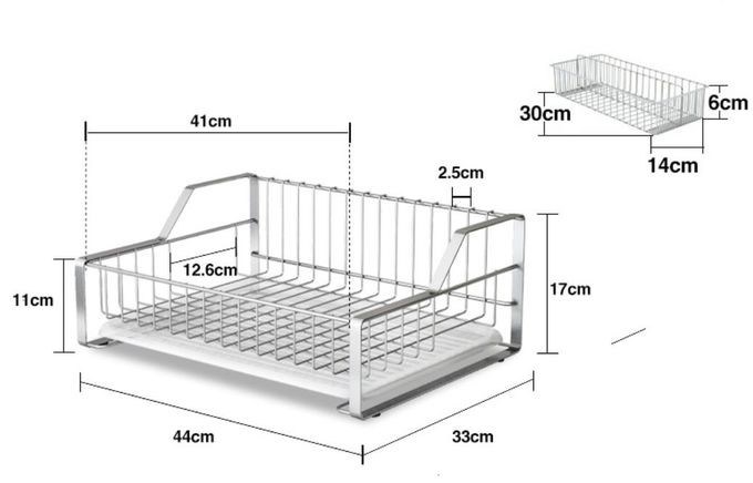 Fruit And Food Store Kitchen Wire Baskets With Flat Design Of The Bottom Tier